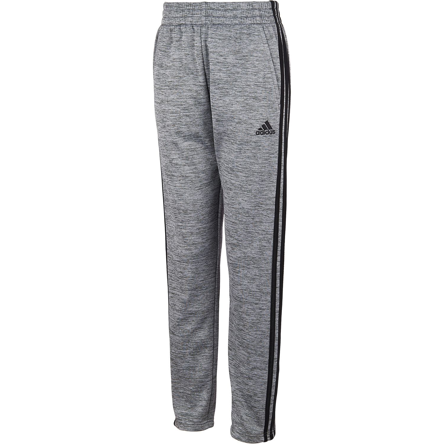 black and gray adidas pants