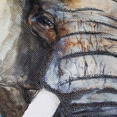 Edie@Home Elephant Reversible Decorative Throw Pillow
