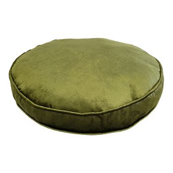Edie@Home Panne Velvet Round Throw Pillow