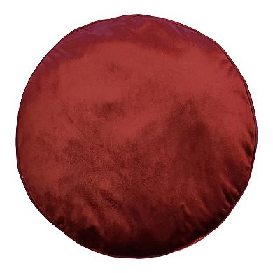 Edie@Home Panne Velvet Round Floor Pillow