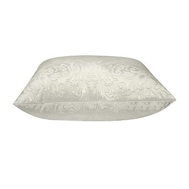 Edie@Home Embossed Panne Velvet Decorative Throw Pillow