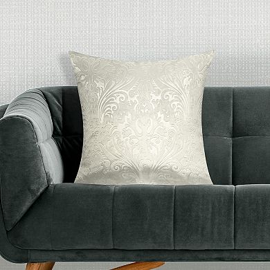 Edie@Home Embossed Panne Velvet Decorative Throw Pillow