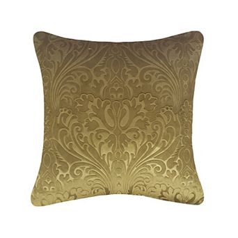 Edie@Home Embossed Panne Velvet Decorative Throw Pillow