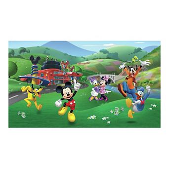 Disney's Mickey Mouse Roadster Racer Pre-Pasted Wallpaper by RoomMates