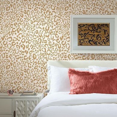 RoomMates Leopard Peel & Stick Wallpaper