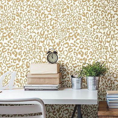 RoomMates Leopard Peel & Stick Wallpaper