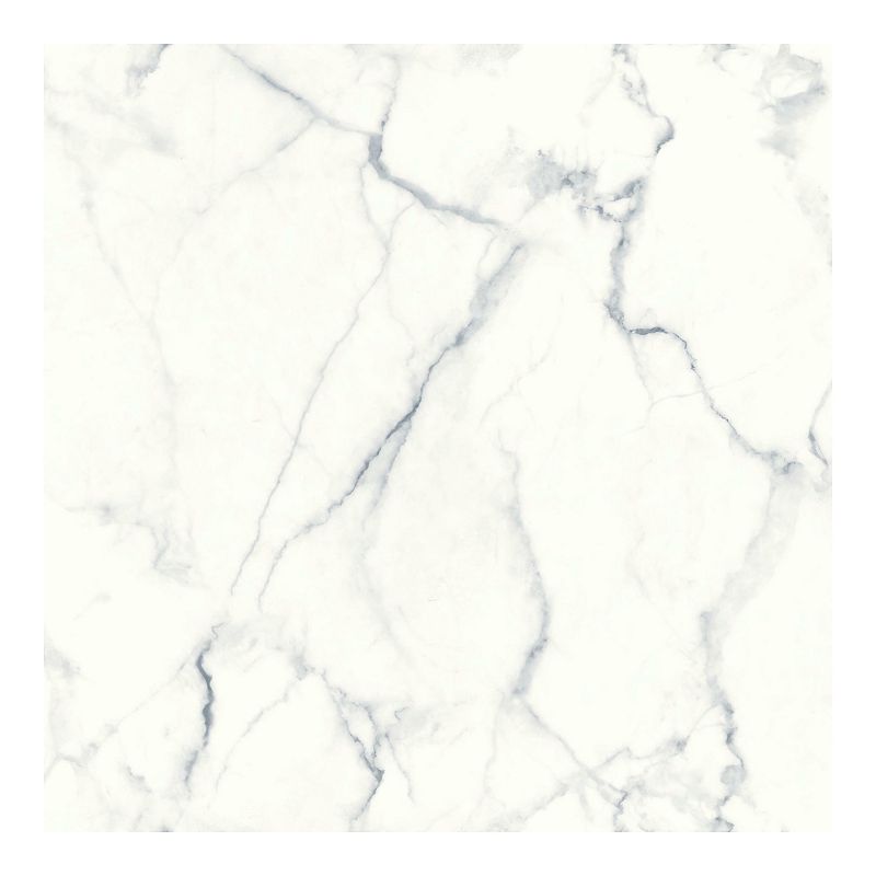 RoomMates Faux Carrara Marble Peel & Stick Wallpaper, Blue