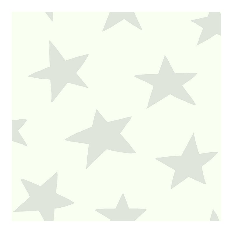 RoomMates Star Peel & Stick Wallpaper, Grey