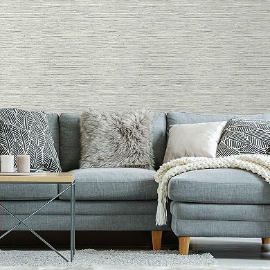 RoomMates Faux Grasscloth Peel & Stick Wallpaper