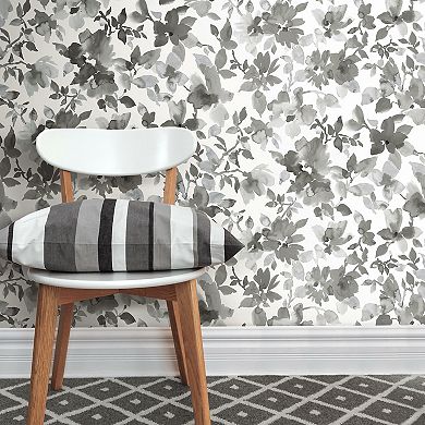 RoomMates Watercolor Floral Peel & Stick Wallpaper