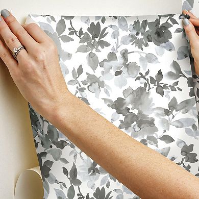 RoomMates Watercolor Floral Peel & Stick Wallpaper