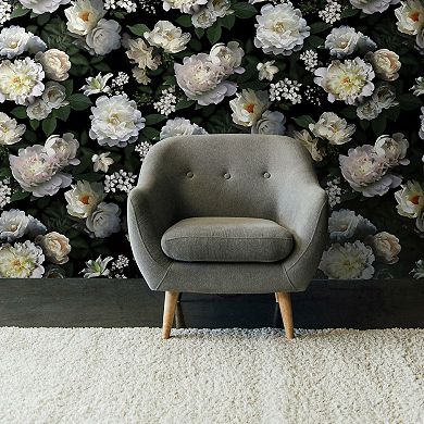 RoomMates Photographic Floral Peel & Stick Wallpaper Mural