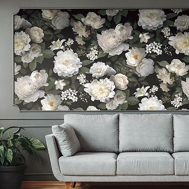 RoomMates Photographic Floral Peel & Stick Wallpaper Mural