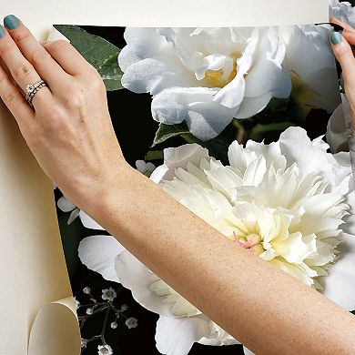 RoomMates Photographic Floral Peel & Stick Wallpaper Mural