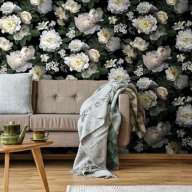 RoomMates Photographic Floral Peel & Stick Wallpaper Mural