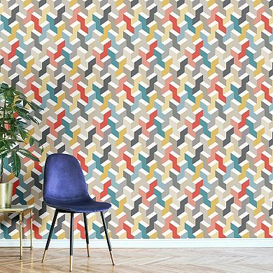 RoomMates 3D Steps Peel & Stick Wallpaper