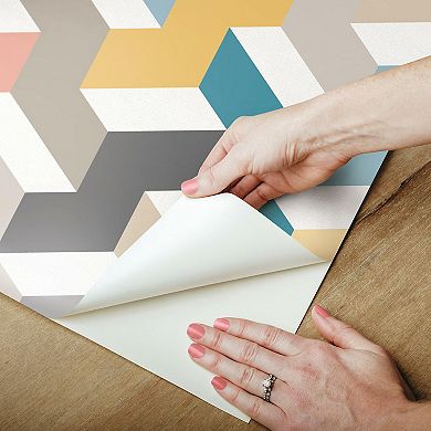RoomMates 3D Steps Peel & Stick Wallpaper