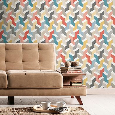 RoomMates 3D Steps Peel & Stick Wallpaper