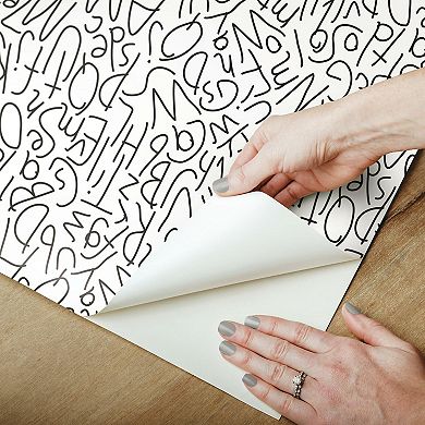 RoomMates Alphabet Jumble Peel & Stick Wallpaper