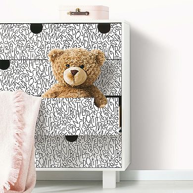 RoomMates Alphabet Jumble Peel & Stick Wallpaper