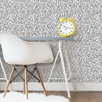 RoomMates Alphabet Jumble Peel & Stick Wallpaper