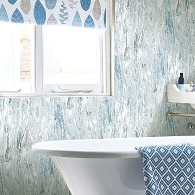 RoomMates Faux Marble Seas Peel & Stick Wallpaper