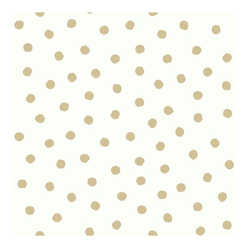 RoomMates Dot Peel & Stick Wallpaper, Gold