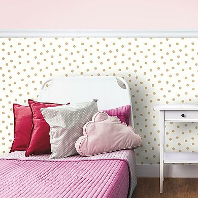 RoomMates Dot Peel & Stick Wallpaper