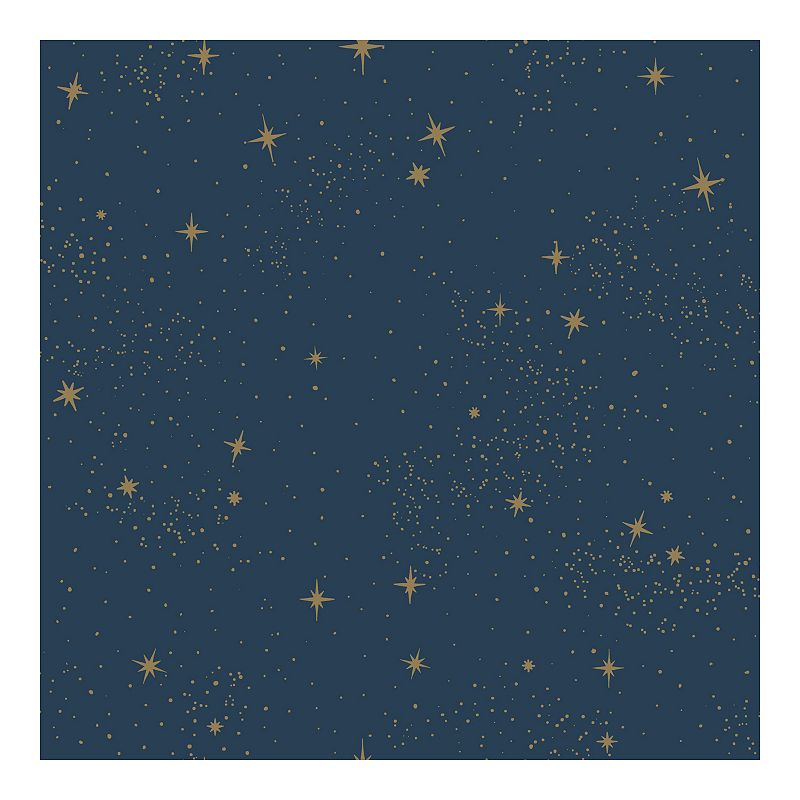 RoomMates Upon A Star Peel & Stick Wallpaper, Blue