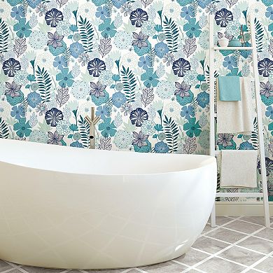 RoomMates Perennial Blooms Peel & Stick Wallpaper