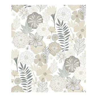 RoomMates Perennial Blooms Peel & Stick Wallpaper
