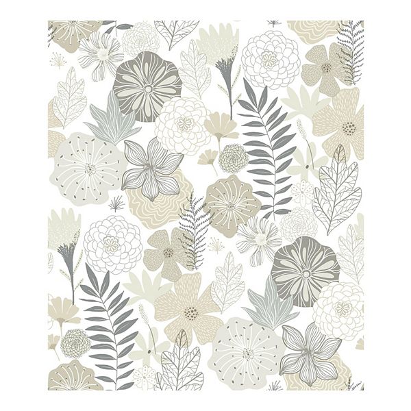 RoomMates Perennial Blooms Peel & Stick Wallpaper