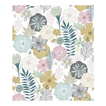 RoomMates Perennial Blooms Peel & Stick Wallpaper