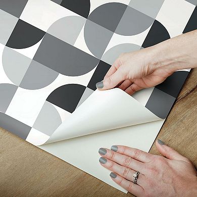 RoomMates Mid-Century Modern Geometric Peel & Stick Wallpaper