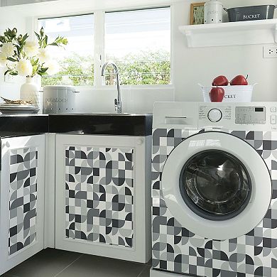 RoomMates Mid-Century Modern Geometric Peel & Stick Wallpaper