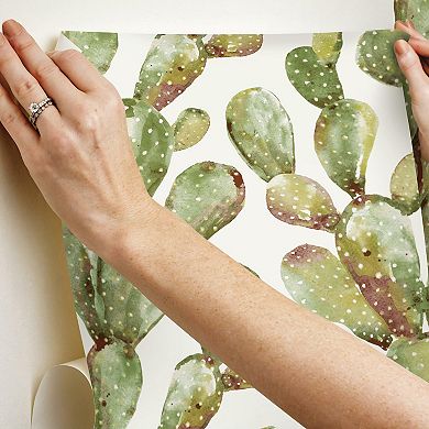 RoomMates Prickly Pear Cactus Peel & Stick Wallpaper