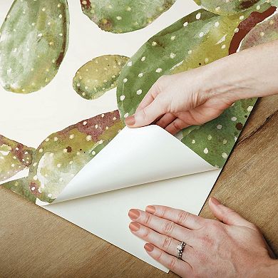 RoomMates Prickly Pear Cactus Peel & Stick Wallpaper