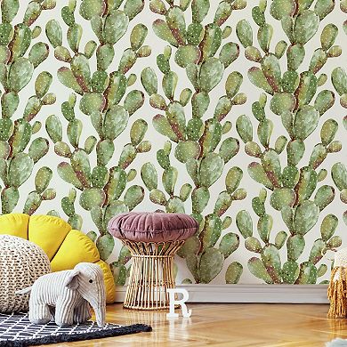 RoomMates Prickly Pear Cactus Peel & Stick Wallpaper