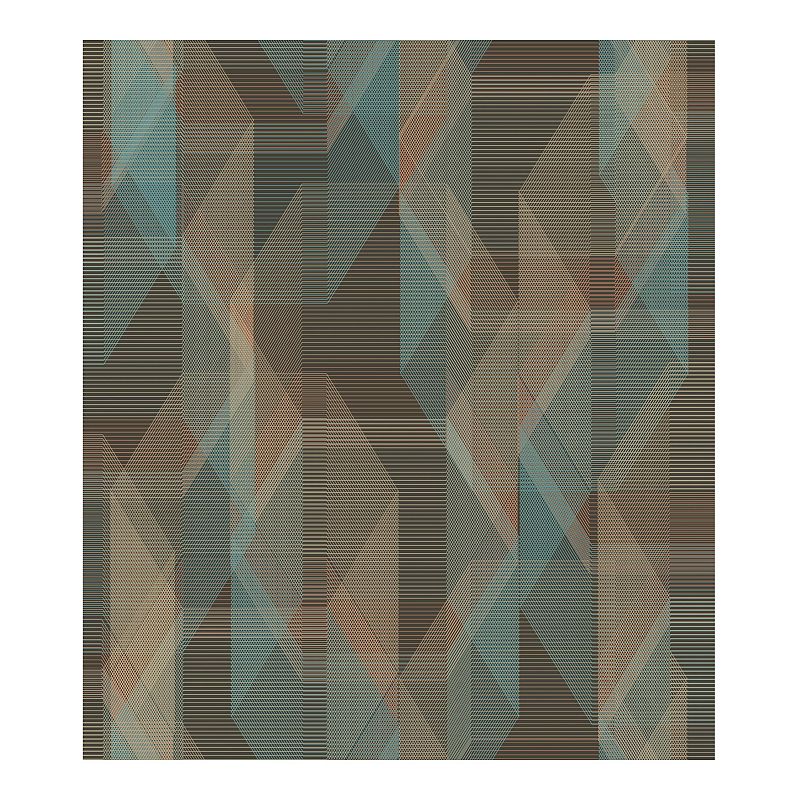 RoomMates Debonair Geometric Peel & Stick Wallpaper, Brown