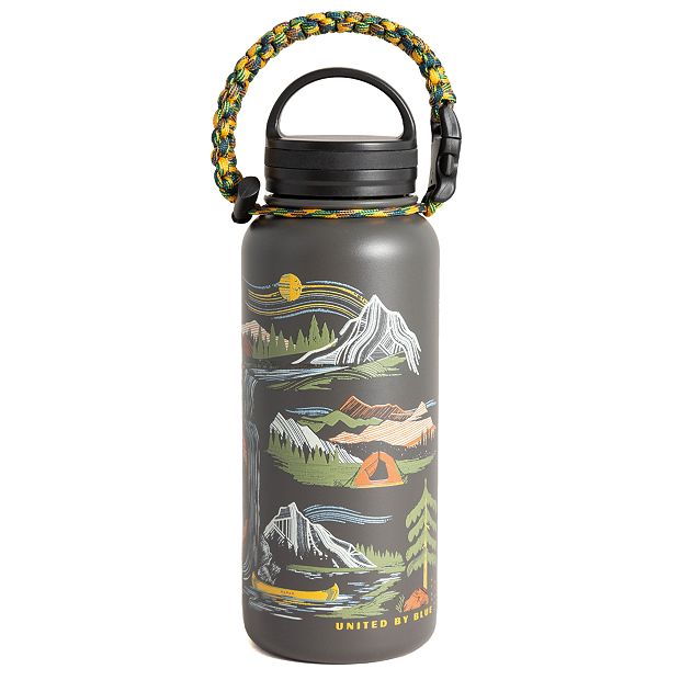 United by Blue Lakeside Camo Stainless Steel Bottle 32oz