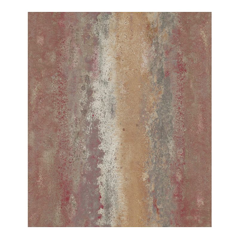 RoomMates Faux Oxidized Peel & Stick Wallpaper, Red