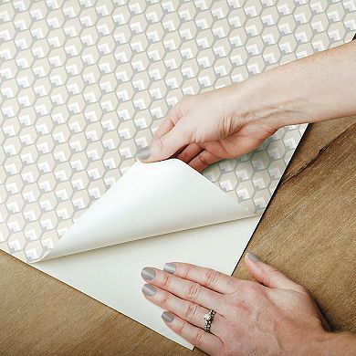 RoomMates Petite Hexagons Peel & Stick Wallpaper