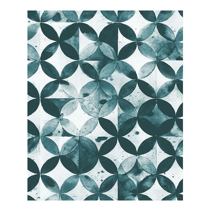 RoomMates Paul Brent Moroccan Tile Peel & Stick Wallpaper, Green