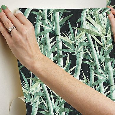 RoomMates Lucky Faux Bamboo Peel & Stick Wallpaper