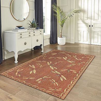 Liora Manne Carmel Dragonfly Indoor Outdoor Rug