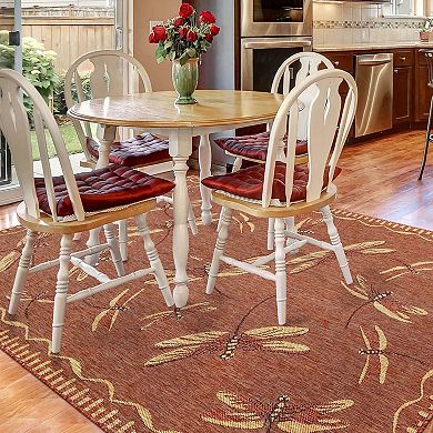 Liora Manne Carmel Dragonfly Indoor Outdoor Rug