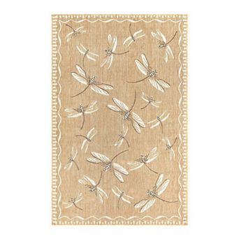 Liora Manne Carmel Dragonfly Indoor Outdoor Rug