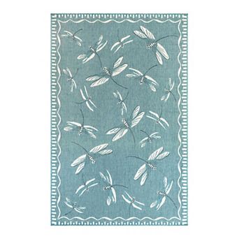 Liora Manne Carmel Dragonfly Indoor Outdoor Rug