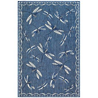 Liora Manne Carmel Dragonfly Indoor Outdoor Rug