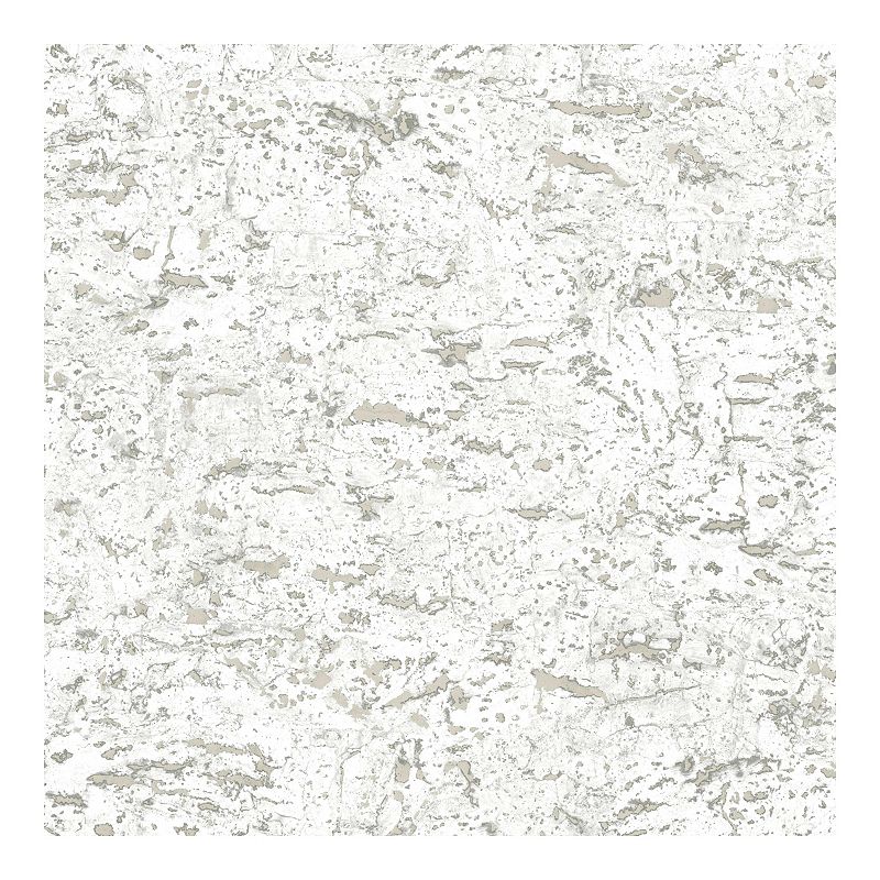RoomMates Faux Cork Peel & Stick Wallpaper, White